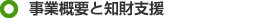 事業概要と知財支援